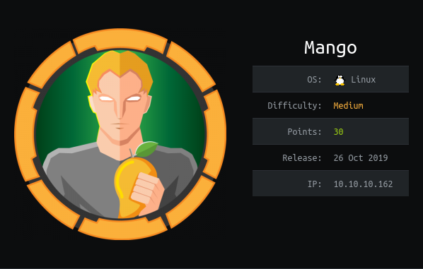 Mango HackTheBox Machine