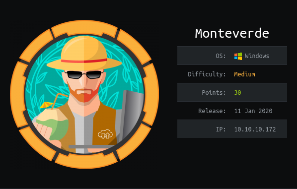 Monteverde HackTheBox Machine